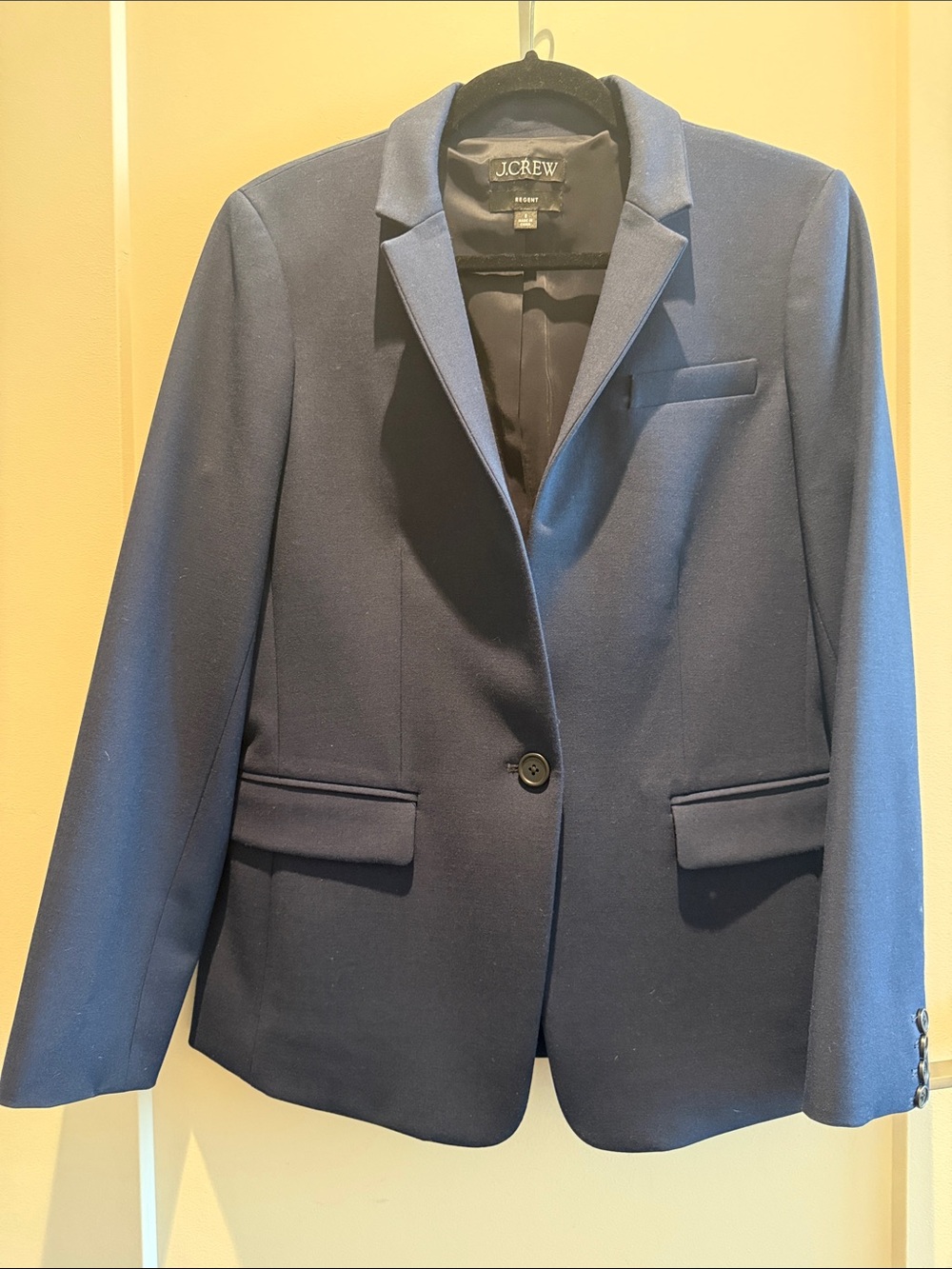 J. Crew Women's Dark Navy Single-Button Blazer